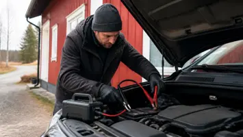 Ladda bilbatteriet