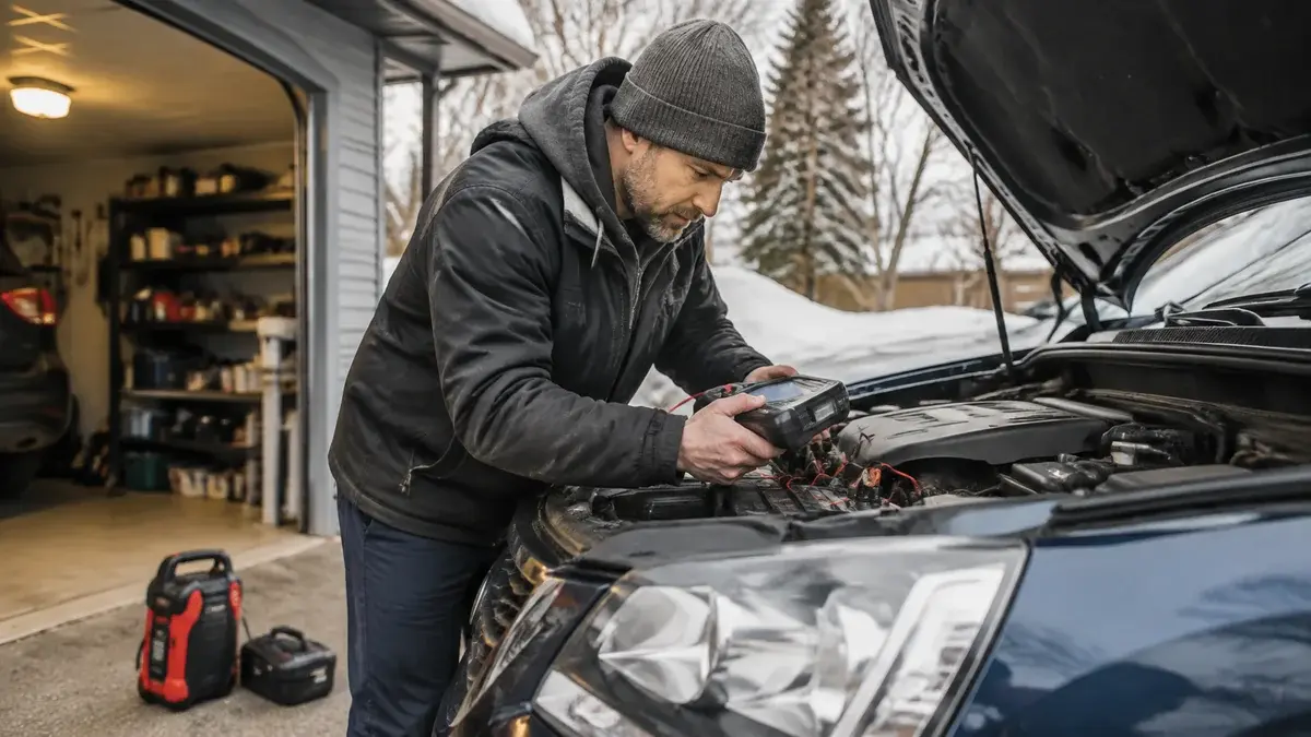 Mäta bilbatteriet