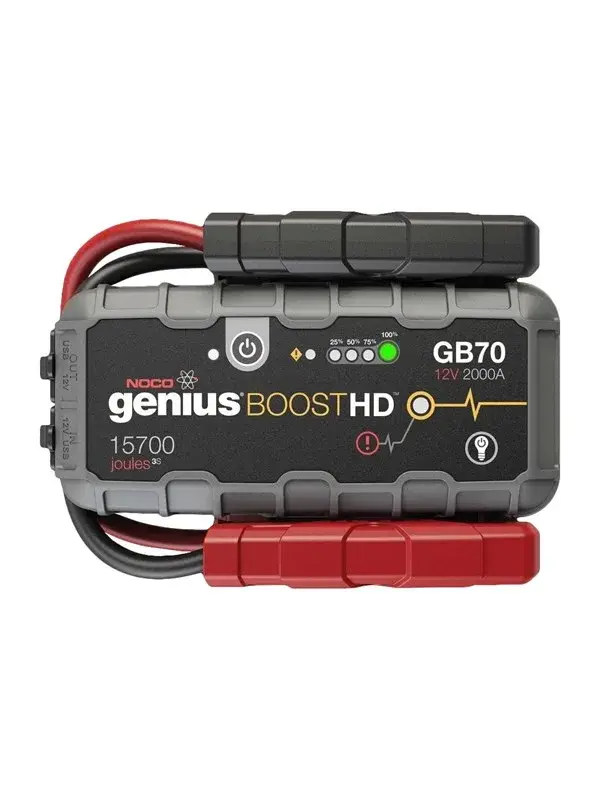 NOCO GB70 startbooster 12V 2000A för stora bensin- och dieselmotorer